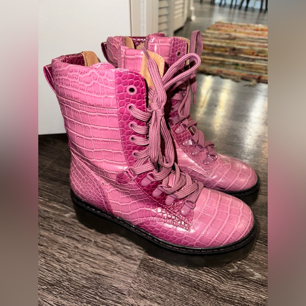 Pink Platform Boots